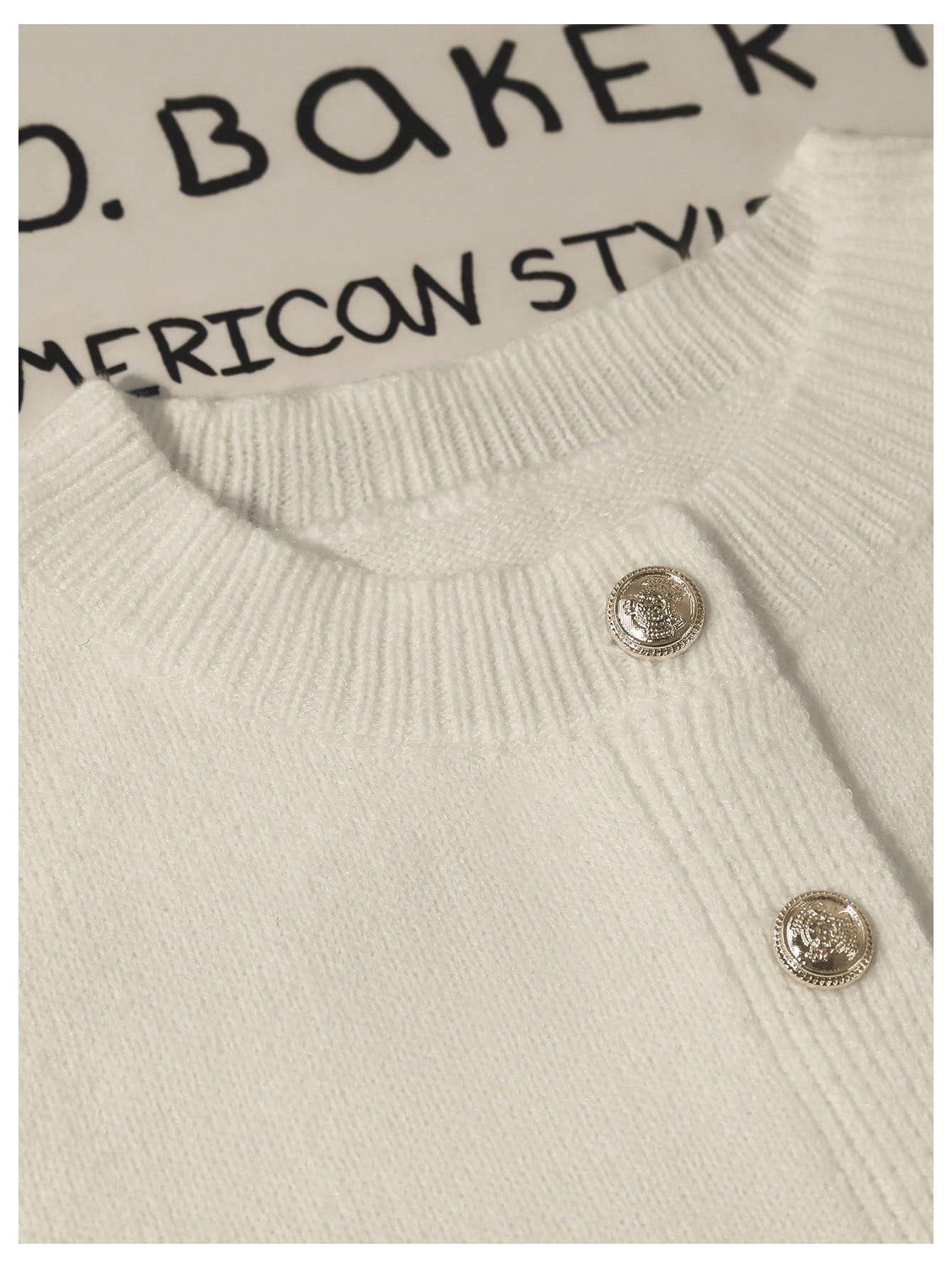 Button-Up Cardigan Sweater - Ruffle Knit